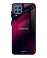 Shop Razor Black Glass Case For Samsung Galaxy M32-Front