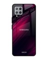 Shop Razor Black Glass Case For Samsung Galaxy M42-Front