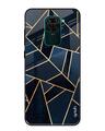 Shop Abstract Tiles Glass Case For Redmi Note 9-Front