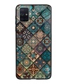 Shop Retro Art Glass Case For Samsung Galaxy A71-Front
