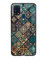 Shop Retro Art Glass Case For Samsung Galaxy M31 Prime-Front