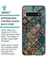 Shop Retro Art Glass Case For Samsung Galaxy S10-Back