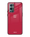 Shop Oneplus 9 Pro Solo Maroon Glass Case-Front