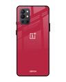 Shop Oneplus 9r Solo Maroon Glass Case-Front