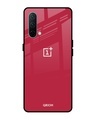 Shop Solo Maroon Glass Case For Oneplus Nord Ce-Front