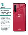 Shop Solo Maroon Glass Case For Oneplus Nord-Design