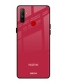Shop Solo Maroon Glass Case For Realme C3-Front