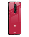 Shop Solo Maroon Glass Case For Redmi Note 9 Pro-Design