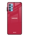 Shop Solo Maroon Glass Case For Samsung Galaxy A52s-Front