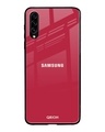 Shop Solo Maroon Glass Case For Samsung Galaxy A70s-Front