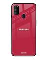 Shop Samsung Galaxy M30s Solo Maroon Glass Case-Front