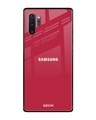Shop Solo Maroon Glass Case For Samsung Galaxy Note 10 Plus-Front
