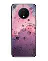 Shop Space Doodles Glass Case For Oneplus 7t-Front