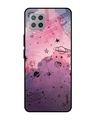 Shop Space Doodles Glass Case For Samsung Galaxy M42-Front