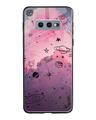 Shop Space Doodles Glass Case For Samsung Galaxy S10e-Front