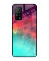 Shop Colorful Aura Glass Case For Xiaomi Mi 10t Pro-Front