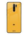 Shop Fluorescent Yellow Glass Case For Xiaomi Redmi 9 Prime-Front