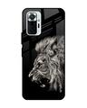 Shop Brave Lion Glass Case For Xiaomi Redmi Note 10 Pro-Front