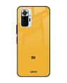 Shop Fluorescent Yellow Glass Case For Xiaomi Redmi Note 10 Pro-Front