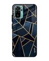 Shop Abstract Tiles Glass Case For Xiaomi Redmi Note 10s-Front