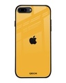 Shop Yellow Premium Glass Cover For (Apple Iphone 7 Plus)-Front