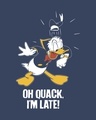 Shop Quack I'm Late Full Sleeve T-Shirt (DL)-Full