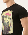 Shop Men's Black Organic Cotton Half Sleeves T-Shirt-Full
