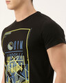 Shop Men's Black Organic Cotton Half Sleeves T-Shirt-Full