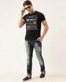 Shop Men's Black Organic Cotton Half Sleeves T-Shirt