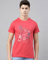 Shop Men's Coral Organic Cotton Half Sleeves T-Shirt-Front