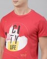 Shop Men's Coral Organic Cotton Half Sleeves T-Shirt
