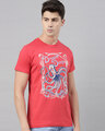 Shop Men's Coral Organic Cotton Half Sleeves T-Shirt-Full