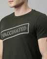 Shop Men's Green Organic Cotton Half Sleeves T-Shirt