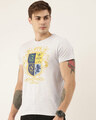 Shop Men's Grey Melange Organic Cotton Half Sleeves T-Shirt-Design