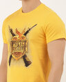 Shop Men's Mustard Organic Cotton Half Sleeves T-Shirt