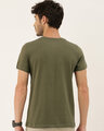 Shop Men's Olive Organic Cotton Half Sleeves Graphic Printed T-Shirt-Design