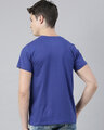 Shop Men's Plus Size Blue Organic Cotton Half Sleeves T-Shirt-Design