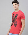 Shop Mens Plus Size Coral Organic Cotton Half Sleeves T Shirt-Design