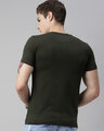 Shop Men's Plus Size Green Organic Cotton Half Sleeves T-Shirt-Design