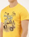 Shop Men's Plus Size Mustard Organic Cotton Half Sleeves T-Shirt