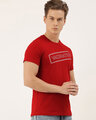 Shop Men's Plus Size Red Organic Cotton Half Sleeve T-Shirt