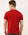 Shop Men's Plus Size Red Organic Cotton Half Sleeve T-Shirt-Design