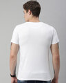 Shop Men's Plus Size White Organic Cotton Half Sleeves T-Shirt-Design