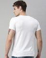 Shop Men's Plus Size White Organic Cotton Half Sleeves T-Shirt-Design