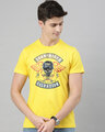 Shop Men's Plus Size Yellow Organic Cotton Half Sleeve T-Shirt-Front