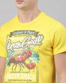 Shop Men's Plus Size Yellow Organic Cotton Half Sleeve T-Shirt