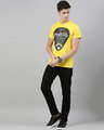 Shop Men's Plus Size Yellow Organic Cotton Half Sleeve T-Shirt-Full