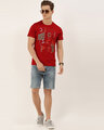 Shop Men's Red Organic Cotton Half Sleeves T-Shirt-Full