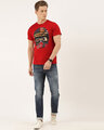 Shop Men's Red Organic Cotton Half Sleeves T-Shirt-Full