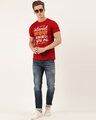 Shop Men's Red Organic Cotton Half Sleeves T-Shirt-Full
